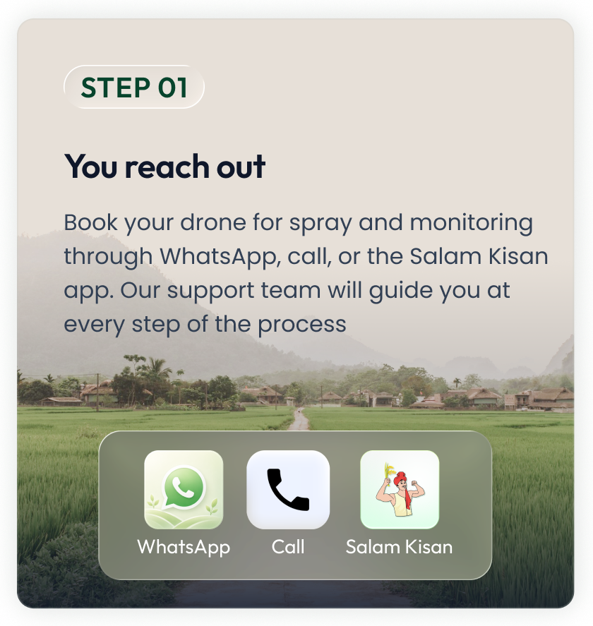 Step 01 - You reach out